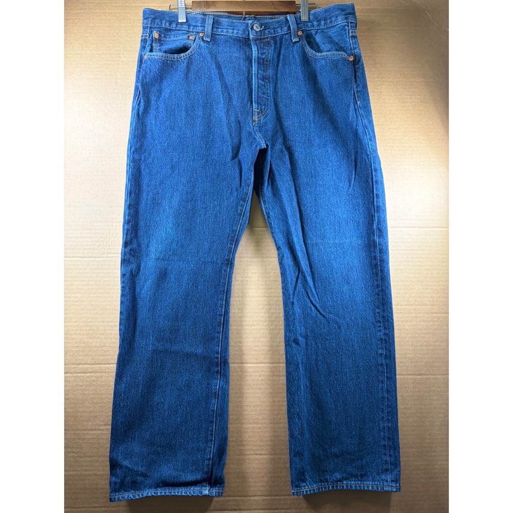 Levi's‎ 501 Original Fit Jeans Mens 36x27 Dark Wash Button Fly Denim